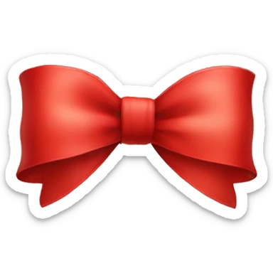Red Christmas Bow sticker