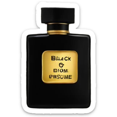 black ysl perfume sticker