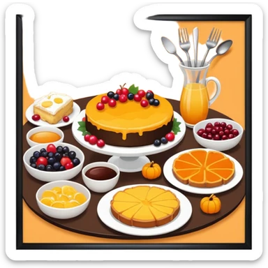 autumn brunch sticker