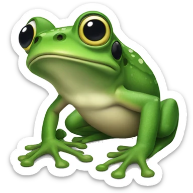 Rainforest frog sticker