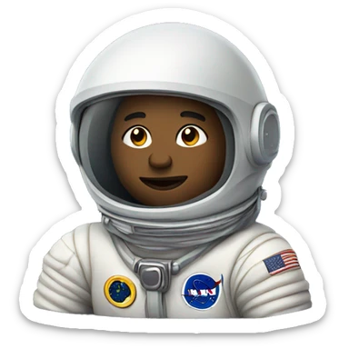 An astronaut in space sticker
