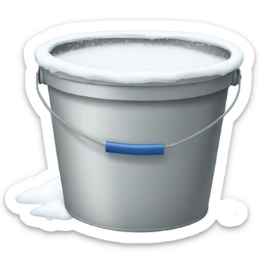 Bucket of snow sticker
