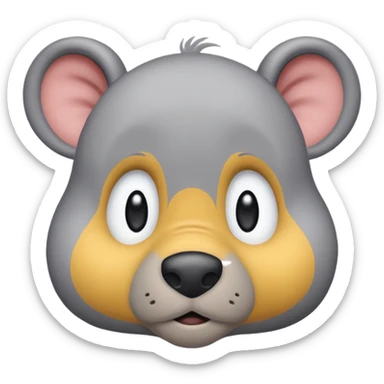 L'âne Bourriquet dans Winnie l’ourson qui ressemble vraiment au dessin animé  sticker