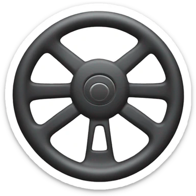 steering wheel with hand steering sticker