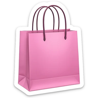 shopping pink bags sticker