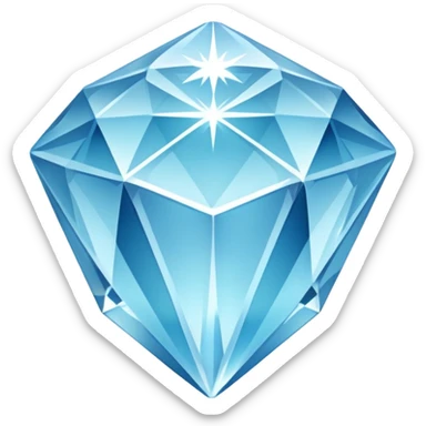 Icy crystal diamond  sticker