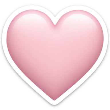 pastel pink heart sticker