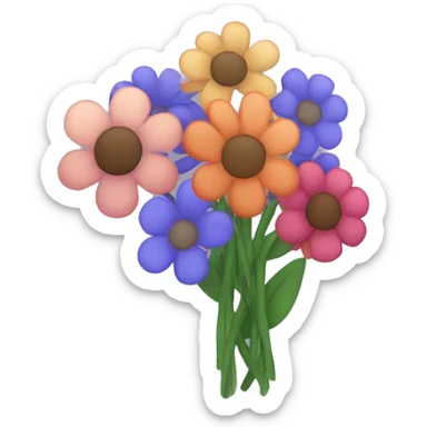 flower bunch sticker