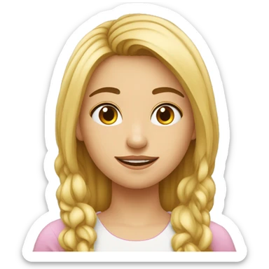 "fille avec demi-cœur", "index et majeur" sticker