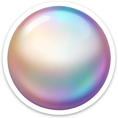 beautiful shiny pearl sticker