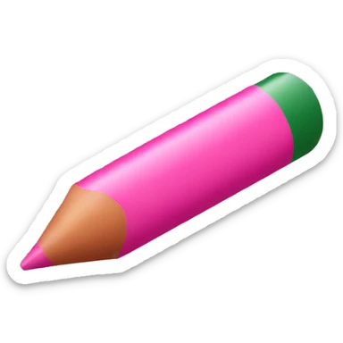 Pink crayola crayon  sticker