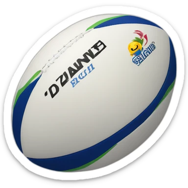 zidane rugby ball sticker
