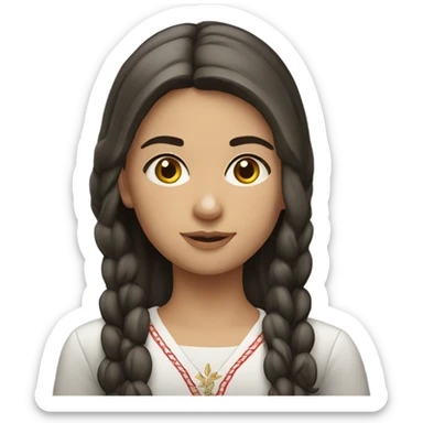 Serbian girl sticker