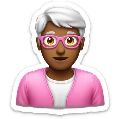 Pink iPhone  sticker