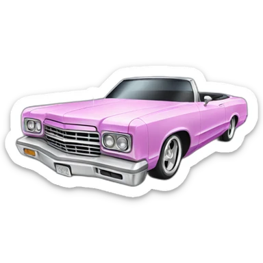Lowrider car sticker
