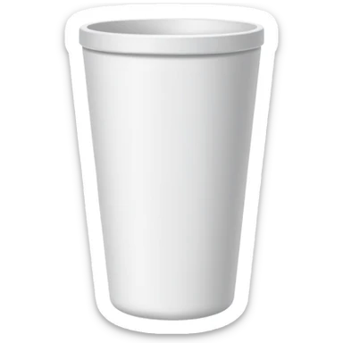 styrofoam cup no lid double cp sticker
