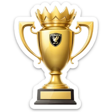 premier league trophy sticker