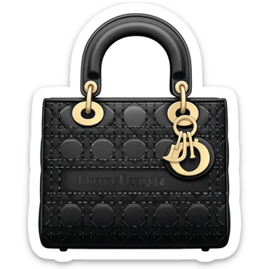 black color lady dior bag sticker