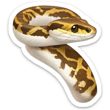 Pied python sticker