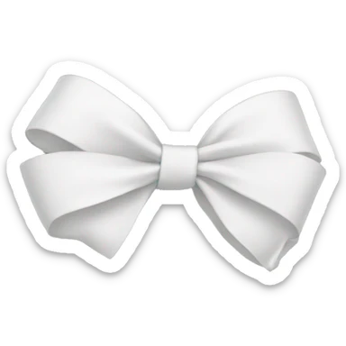 White Bow sticker