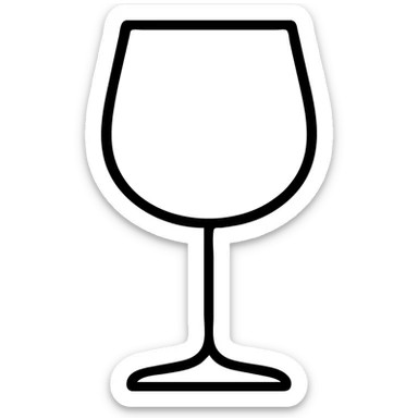 wine glass sticker