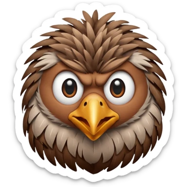 Oiseau qui fais caca sur les gens sticker