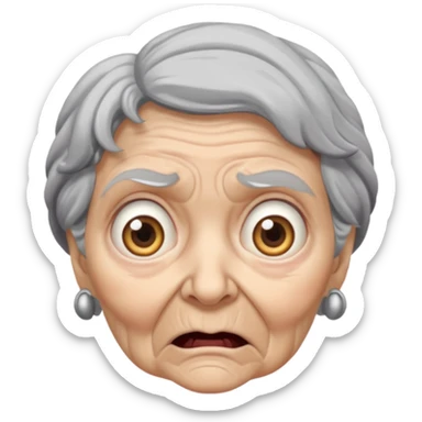 Granny terror sticker