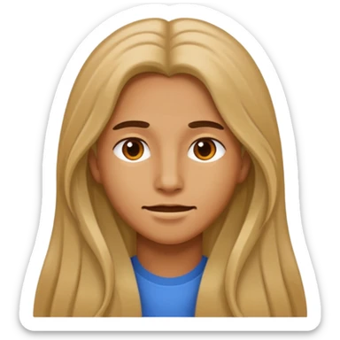 I capelli devono essere lunghi sticker