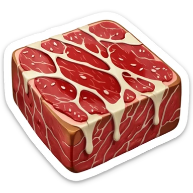 meat red sticker