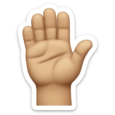shaking head emoji that shows a hand signaling ‚stop‘ sticker