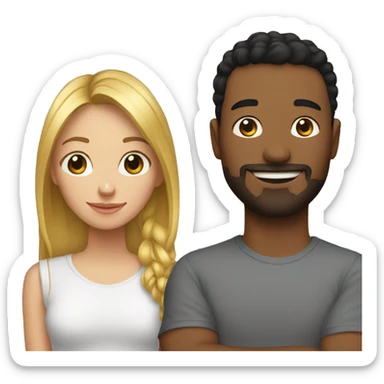 my girlfriend and me sticker