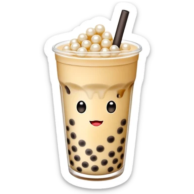Boba tea sticker