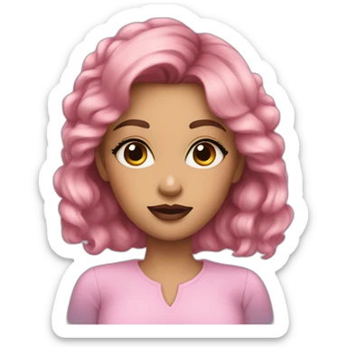 fille maquillage sticker