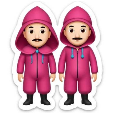 Motu Patlu squid game dress sticker