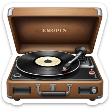Record player sticker