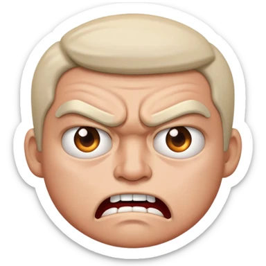 super mad and annoyed  sticker