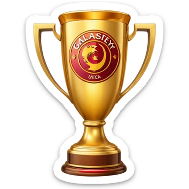 Galatasaray ın aldıgı uefa kupası sticker