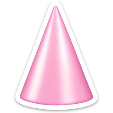 Light Pink party hat sticker