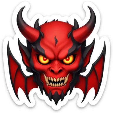 demon id card sticker
