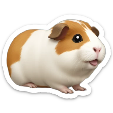guinea pig happy sticker