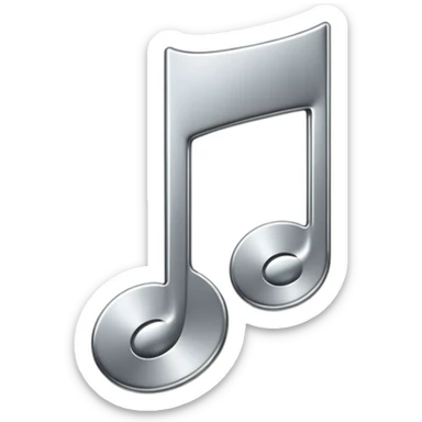 mac os music note metal mute sound 🔇 sticker