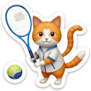 Tennis-Racket Animals sticker