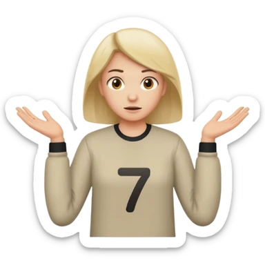 Putting the 🤷 with the sex on the left and seven on the right sticker