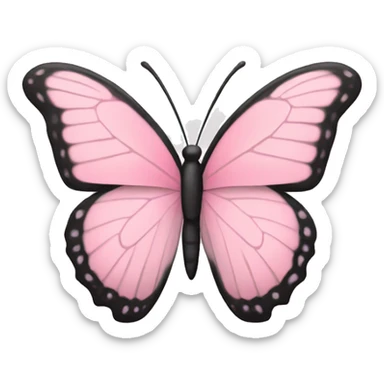 Light pink butterfly  sticker