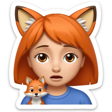 Make Dora and Swiper the fox crying sticker