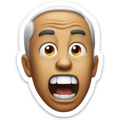 Face screaming in fear emoji 😱 sticker