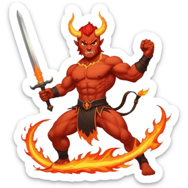 Slay demon sticker