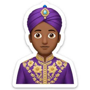 North indian groom sticker
