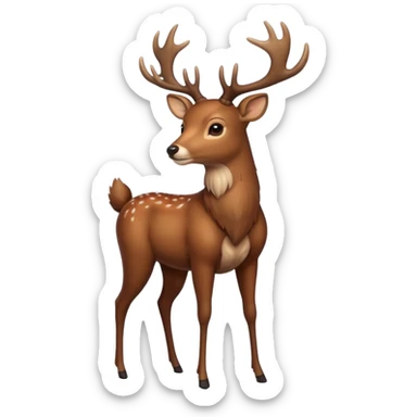 deer full body sticker