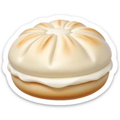 Soft colored baozi steamed bun street snack sticker